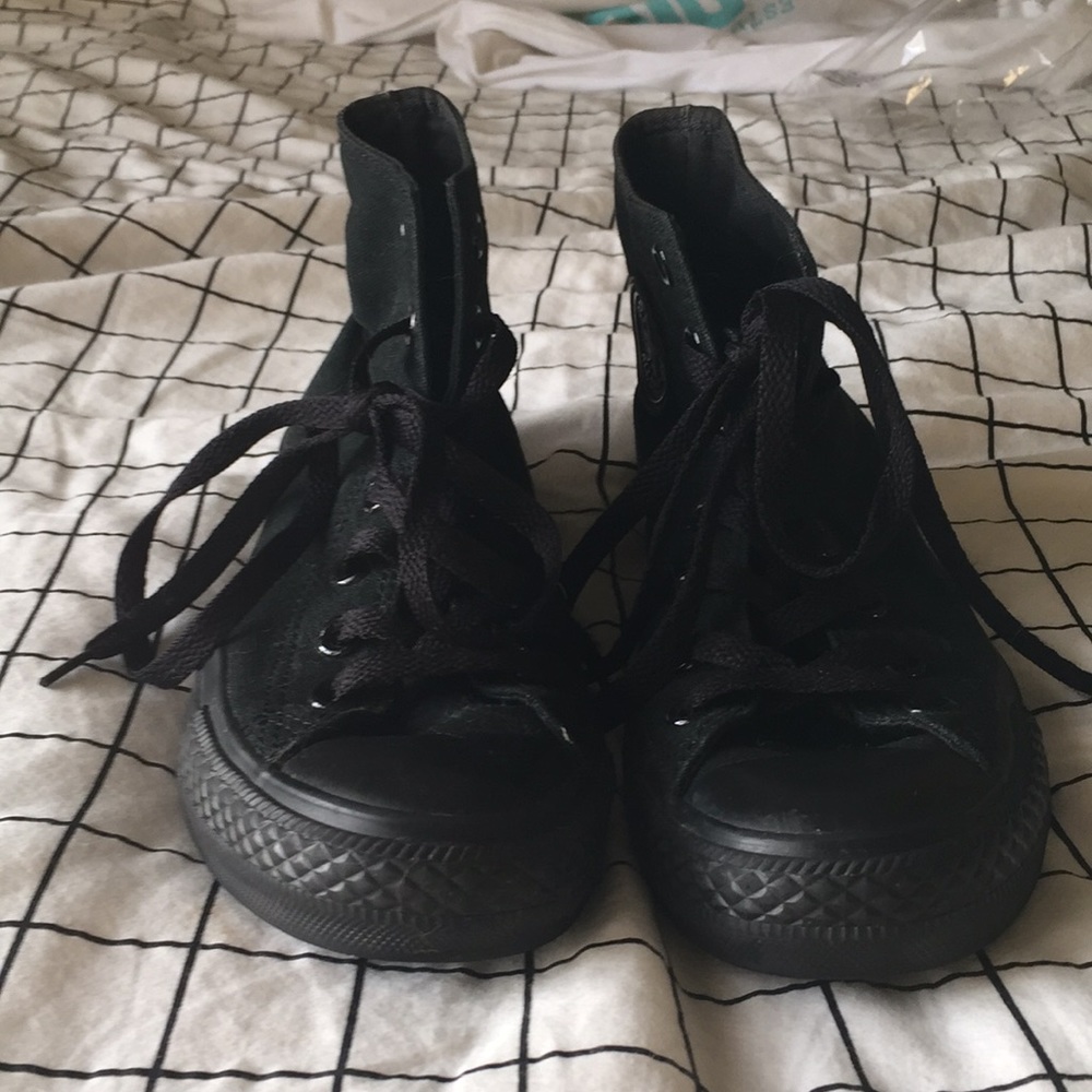 All Black Converse